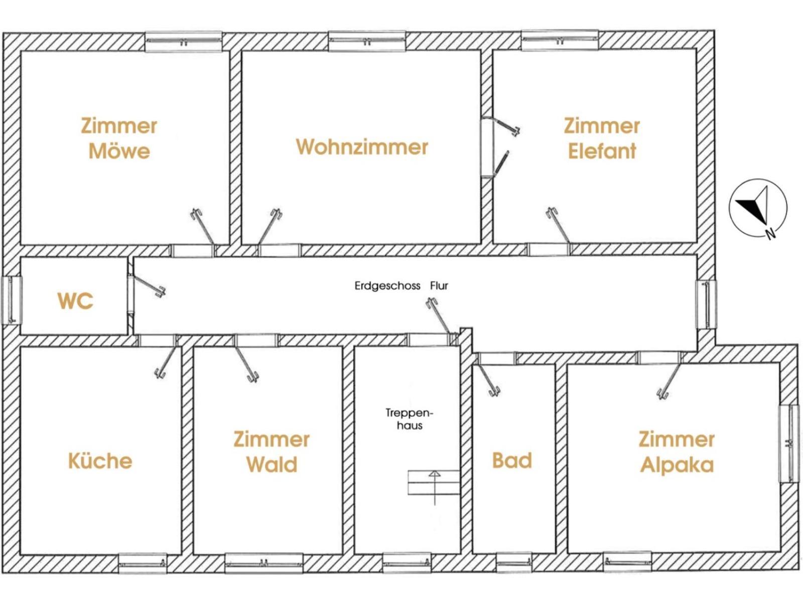 Gelbes Haus Seenland Ferienwohnungen Xl Elsterheide 외부 사진